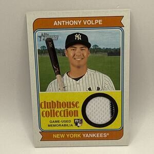 2023 Topps Heritage #CCR-AV Anthony Volpe Clubhouse Collection Relic